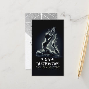 Yoga Reiki Instructor Pose Terminkarte