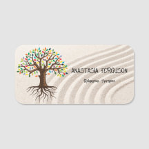 Yoga Relaxation Tree of Life Simple Logo