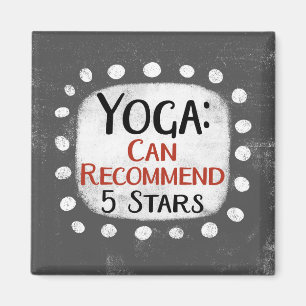 Yoga Review 5 Stars Kühlschrank Magnet
