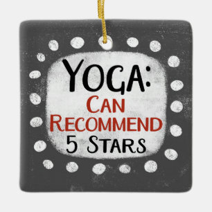 Yoga Review 5 Sterne Ornament