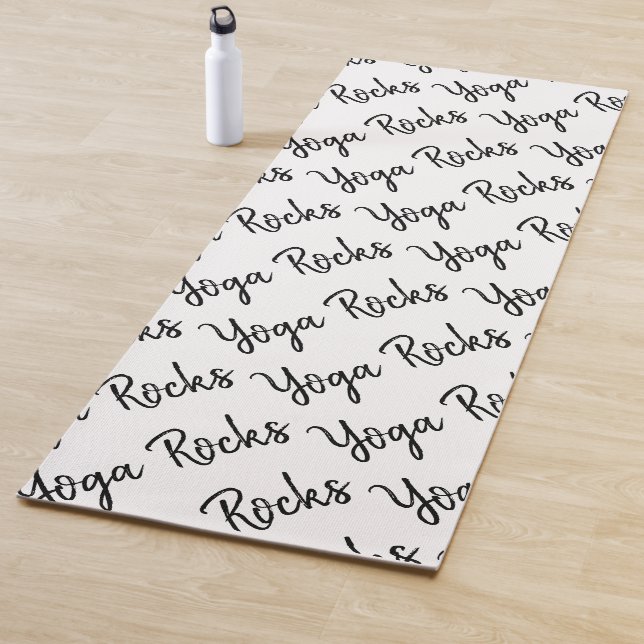 Yoga Rocks White & Black Yoga Mat Yogamatte (Beispiel)