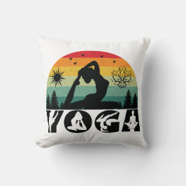 Yoga - Ruhe, Liebe und Licht Kissen