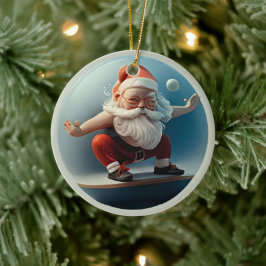 Yoga Santa Keramik Ornament