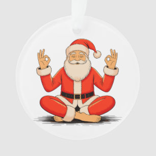 Yoga Santa Namaste Meditation Weihnachten Urlaub Ornament