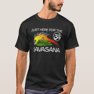 Yoga Savasana Parrot Gelbe Seite grüne Wange Conu T-Shirt