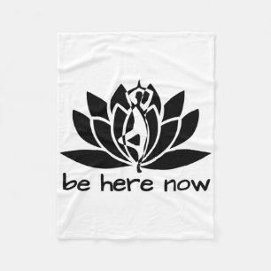 Yoga Sei Jetzt Hier Fitness-Workout Namaste Lotus Fleecedecke