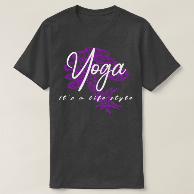 Yoga Sein Lebensstil T-Shirt (Design vorne)
