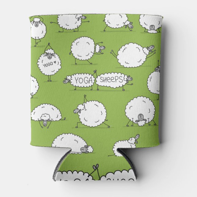 Yoga Sheep: Whimsical Sketch Fun. Dosenkühler (Vorderseite)