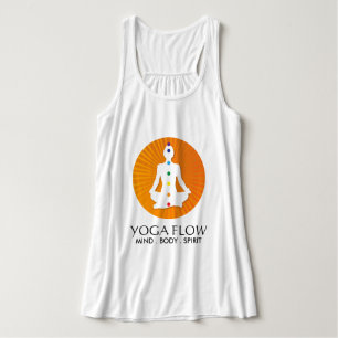 Yoga-Shirt mit Chakra Farben Tank Top