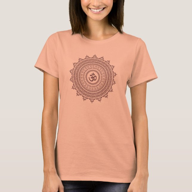 Yoga Shirt Om Buddhist Mandela (Vorderseite)