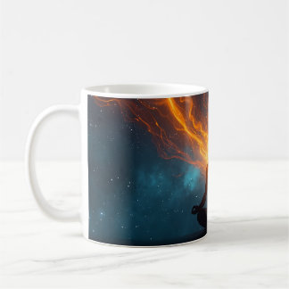 Yoga-Silhouette-Kaffeetasse - Spirituelle Kunst &  Kaffeetasse