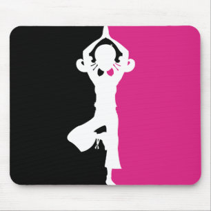 Yoga-Silhouette Mousepad