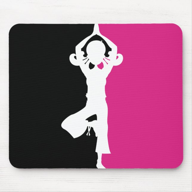 Yoga-Silhouette Mousepad (Vorne)