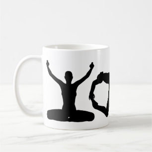 Yoga Silhouettes Kaffeetasse