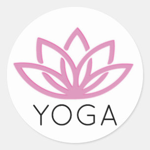 Yoga Simple Lotus Sticker