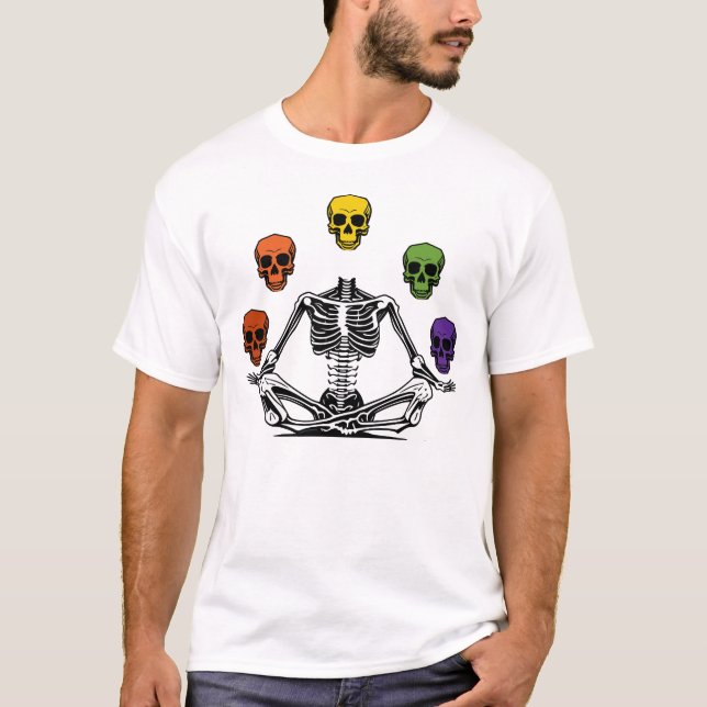 Yoga Skeleton T-Shirt (Vorderseite)