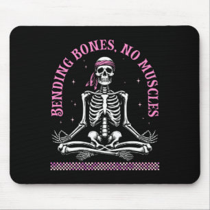 Yoga-Skelette Namaste Lustige Meditation Halloween Mousepad