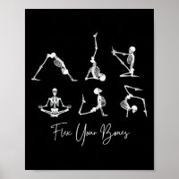 Yoga-Skelette Namaste Lustiger Halloween-Biege-Dei
