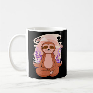 Yoga Sloth Lazy Animal Dotation Sloth Yoga Kaffeetasse