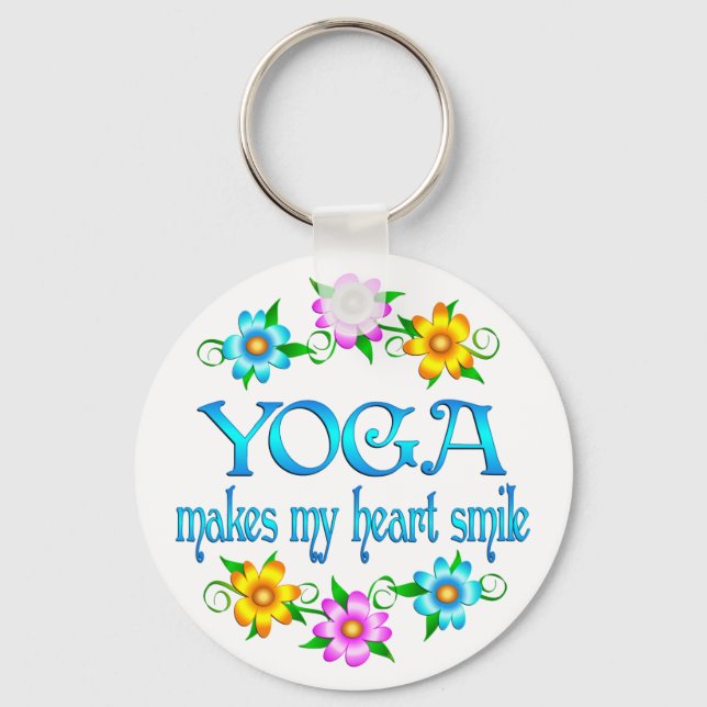 Yoga Smiles Schlüsselanhänger (Vorderseite)