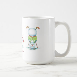 Yoga Snowmanweihnachtskaffee-Tasse Kaffeetasse