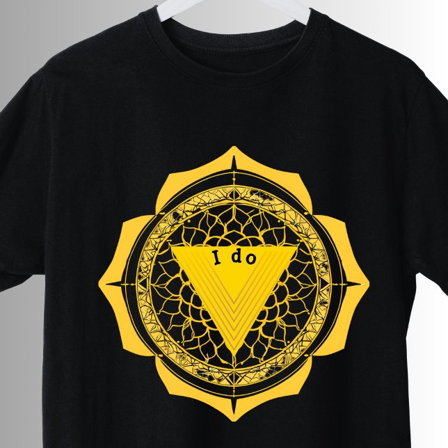 Yoga Solar Plexus Symbol Gelbe Manipura Chakra T-Shirt (Von Creator hochgeladen)