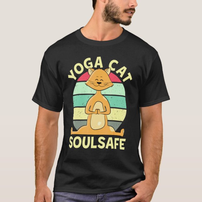 Yoga Soulsafe Katzenmedikation und Tiere T-Shirt (Vorderseite)