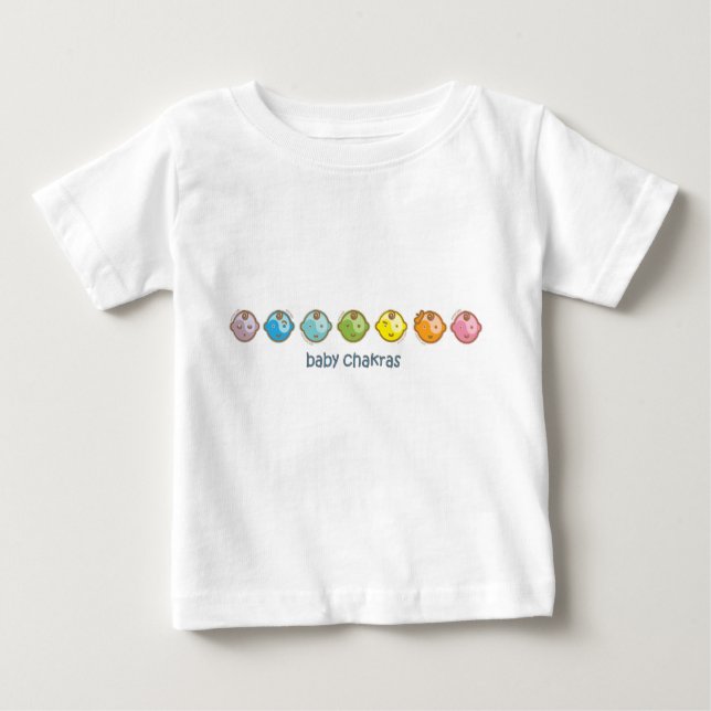 Yoga Speak Baby : All Baby Chakras Baby T-shirt (Vorderseite)