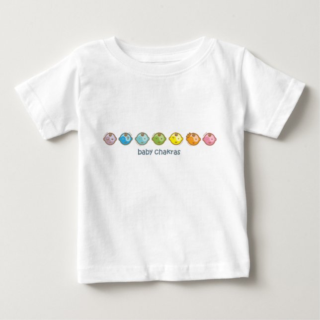 Yoga Speak Baby : All Baby Chakras T-shirt (Vorderseite)