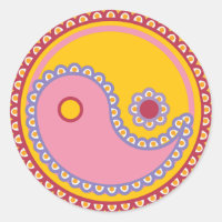 Yoga Speak Baby : Paisley Yin-Yang Symbol