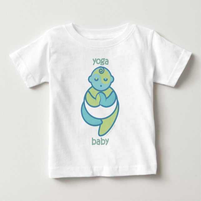 Yoga Speak Baby : Tree Pose Yoga Baby Baby T-shirt (Vorderseite)