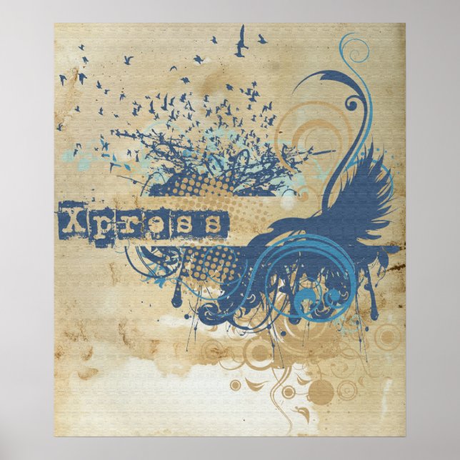 Yoga Speak : Blue X-pressive Chakra Poster (Vorne)