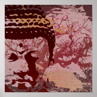 Yoga Speak : Buddha Tree Graphic Poster