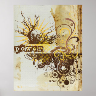 Yoga Speak: Gelber Power Chakra Poster