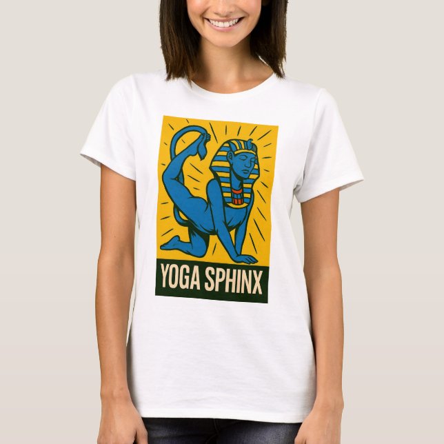 Yoga Sphinx - Klassischer Pop T-Shirt (Vorderseite)