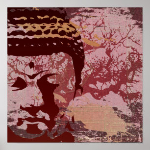 Yoga spricht: Buddha-Baum-Druck Poster
