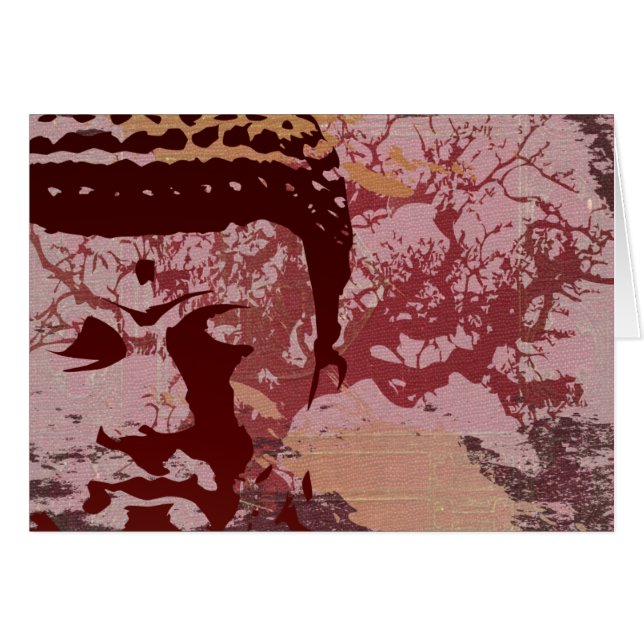 Yoga spricht: Buddha-Baum-Grafik (Vorderseite (Horizontal))