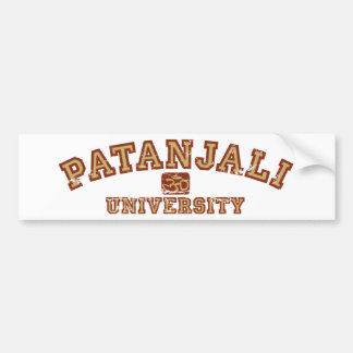 Yoga spricht: Patanjali Universität Autoaufkleber