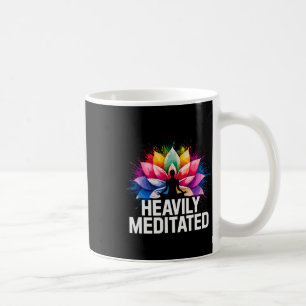 Yoga stark meditierte Lotusblume Wasserfarbe Zen Kaffeetasse