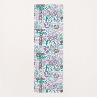 Yoga State of Mind-Handschrift Yoga Wort Collage Yogamatte