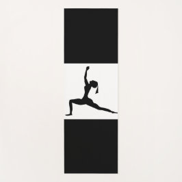 Yoga Stehend Pose Silhouette Yogamatte