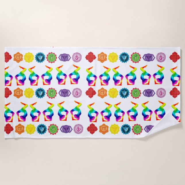 Yoga Strandtuch (Vorderseite)