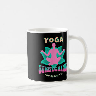 Yoga Stretching Serenität Ruhe Lotus Lanze Energie Kaffeetasse