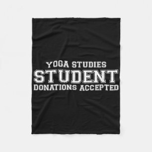 Yoga-Studien Schüler-Spenden akzeptiert Shirt Geis Fleecedecke