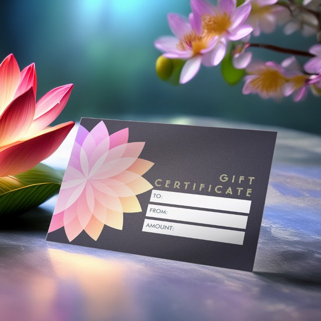 YOGA Studio Geschenkzertifikat Farbenfrohe Mandala Rabattkarte (Von Creator hochgeladen)