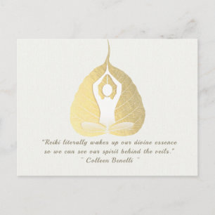 Yoga Studio Mediation Instructor Quotes Bodhi Leaf Postkarte
