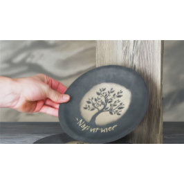 Yoga Studio Meditation Instructor Black Gold Tree Pappteller