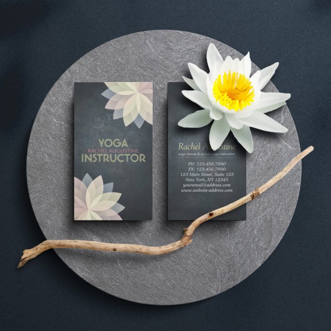 YOGA Studio Meditation Instructor Colorful Mandala Visitenkarte (Von Creator hochgeladen)