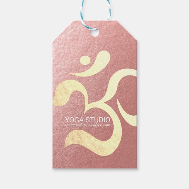 Yoga Studio Meditation Instructor Life Coach OM Geschenkanhänger (Vorderseite)