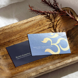 Yoga Studio Meditation Instructor Life Coach OM Visitenkarte